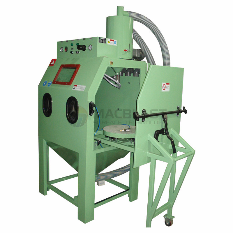 紧凑型推车转盘式手动干喷砂机