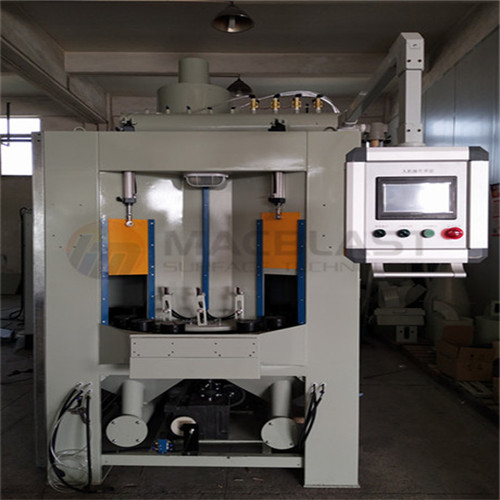 screen touch function auto turntable sandblasting machine