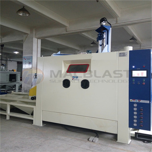 推车转盘式模具喷砂机
