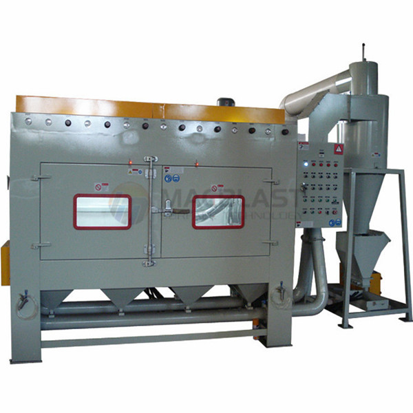 圆筒形产品自动喷砂机